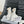 CC Ankle Boot White Calfskin Black Patent Calfskin