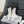 CC Ankle Boot White Calfskin Black Grosgrain