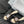 BLACK LAMBSKIN CC SLIDE SANDALS