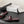 CC 26C Slippers Black Burdundy Quited Lambskin 670609