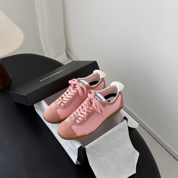 CC 26s Casual Shoes Light Pink Mesh Suede 914920