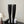 CC 26s Chunky Heel Elastic Boots 5cm Black Suede 969720
