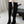 CC 26s Chunky Heel Elastic Boots 5cm Black Suede 969720