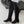 CC 26s Chunky Heel Elastic Boots 5cm Black Suede 969720