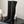CC 26s Chunky Heel Elastic Boots 5cm Black Suede 969720