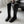 CC 26s Cambon Quilted Tall Flat Boots Black Calfskin 969723