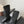 CC 26s Cambon Quilted Tall Flat Boots Black Calfskin 969723