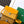 CHYPRE WALLET-POUCH 21 IN YELLOW GOYARDINE CANVAS AND CALFSKIN