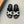 HM Men's Chypre Sandals White Black Cowhide 642697