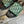 CD VELCRO STRAP SLIPPER DARK GREEN JACQUARD