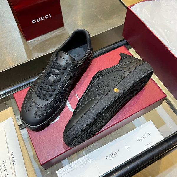 GG G75 Sneaker Black Suede Mesh 818349
