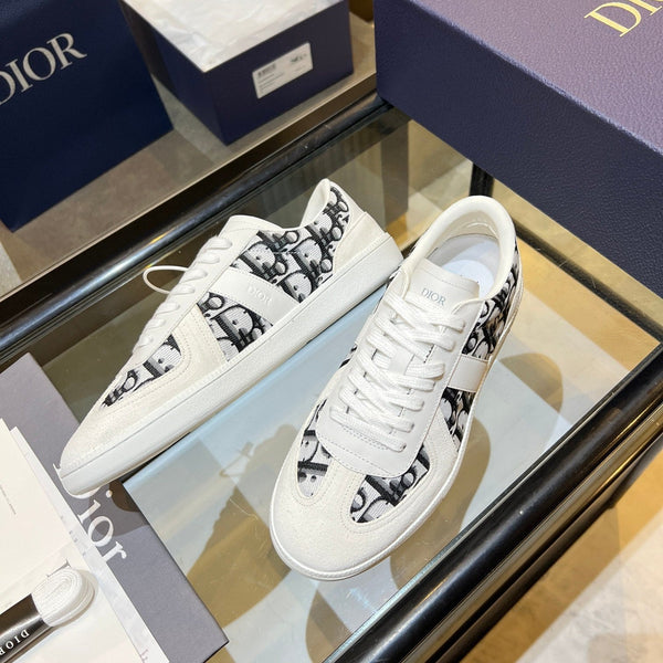 CD 26s B01 Matchpoint Sneaker White Black Fabric Calfskin 924608