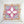 LV Scarf 90cm Creme Rose Fuchsia Twill Silk 136595