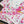 CC 25 Scarf 90CM In White Pink Colorful Cashmere 293050