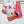 LV Double-sided Scarf 90cm Red White Twill Silk 136592