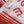 LV Double-sided Scarf 90cm Red White Twill Silk 136592