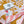 HM Sous le Charme d'Orphee Detail Scarf 90 Pink Colorful Twill Silk 194443