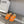 Loewe 25 Toy Panta Toe Thong Orange Sheepskin 317258