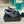 CC MARY JANES SHOES IN STEEL GRAY SATIN WITH BLACK RHINESTONES