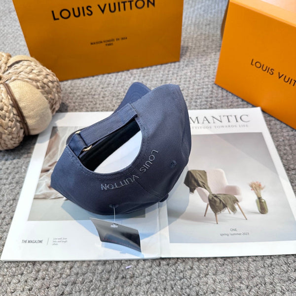 LV Only Baseball Cap Dark Blue Cotton 983648