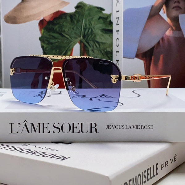 PANTHÈRE SQUARE FRAME SUNGLASSES 543534 IN METAL