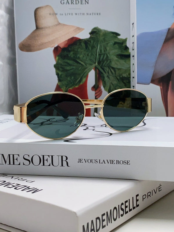 TRIOMPHE SUNGLASSES 548596 IN METAL BLACK LENSES