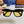 SQUARE SUNGLASS 575840 IN BLACK ACETATE GREEN LENSES