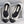 CC 26s Elasticated Ballerinas Black White Leather 964703