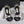 CC 26s Elasticated Ballerinas Black White Leather 964703