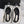 CC 26s Elasticated Ballerinas Black White Leather 964703