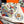 Planifleurs Scarf 90 CM White Colorful Silk 404030
