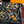 LV Double-Sided 140cm Black Colorful Silk Cashmere 967343