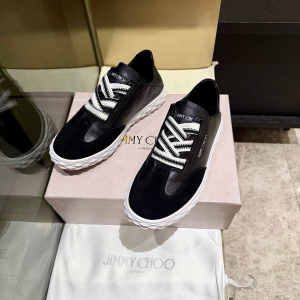 Jimmy Diamond Light Flex Sneaker Black Suede Leather 715044