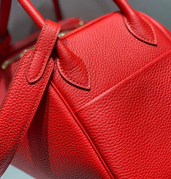 HM LINDY 26 BAG RED TAURILLON CLEMENCE LEATHER
