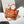 HM Steeple 28 Bag Orange Calfskin White Orange Canvas
