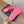 dad sandals dark pink triple strap lambskin mules