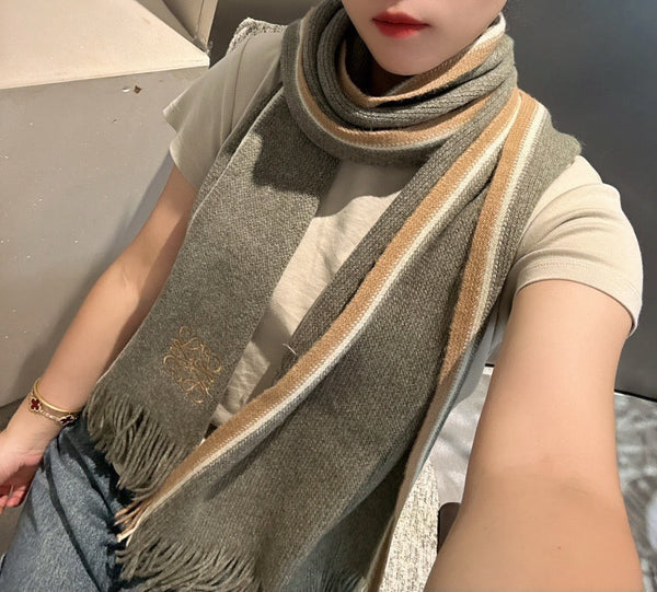 Loewe Scarf 180CM Dark Green Cashmere 968540