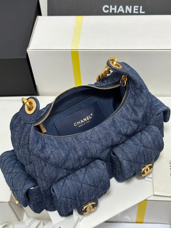 CC 25C Hobo 31cm Space Demin Gold Hardware 243575