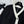 CC Cardigan In Black Mix White Wool