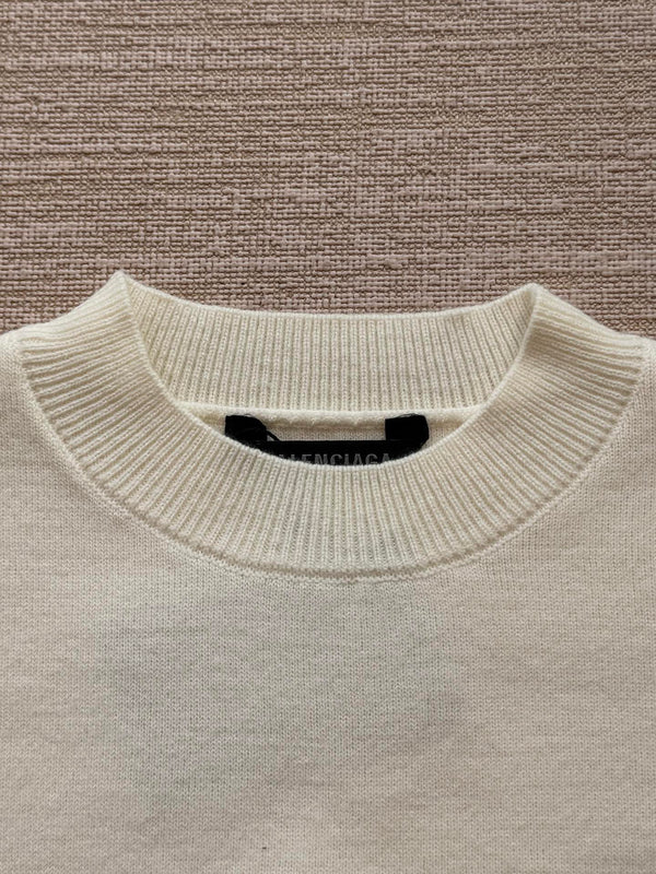 Maglione Balenciaga 25 Lana Bianca 0016