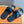 HM IZMIR SANDAL NAVY AND GRAY CALFSKIN