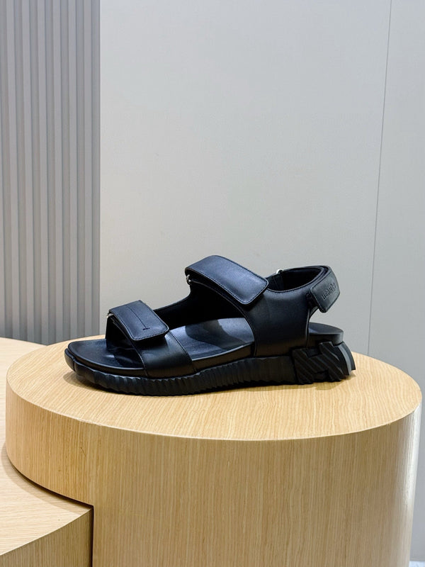 HM Men's Junior Sandal Black Calfskin 643234