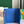 SAINT-GABRIEL WALLET 12 IN SAPPHIRE BLUE CALFSKIN AND GOYARDINE CANVAS