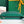 HIRONDELLE BAG 25 IN GREEN LAMBSKIN AND GOYARDINE CANVAS