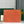 SÉNAT MGM POUCH 40 IN RED ORANGE GOYARDINE CANVAS