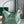 Bohème Hobo Bag 42cm Green Canvas Chevroches Calfskin