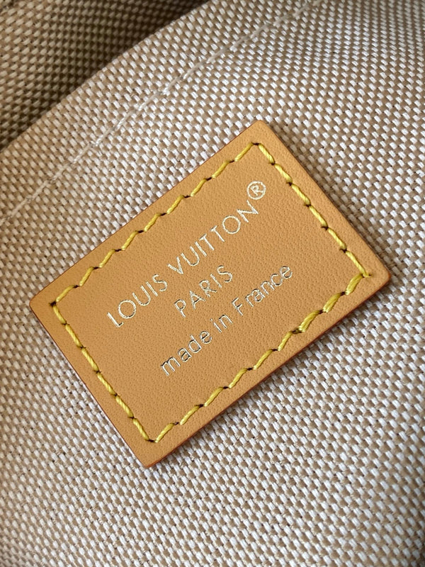 LV Trocadéro Wearable Wallet Camel Grey Monogram Coated Canvas