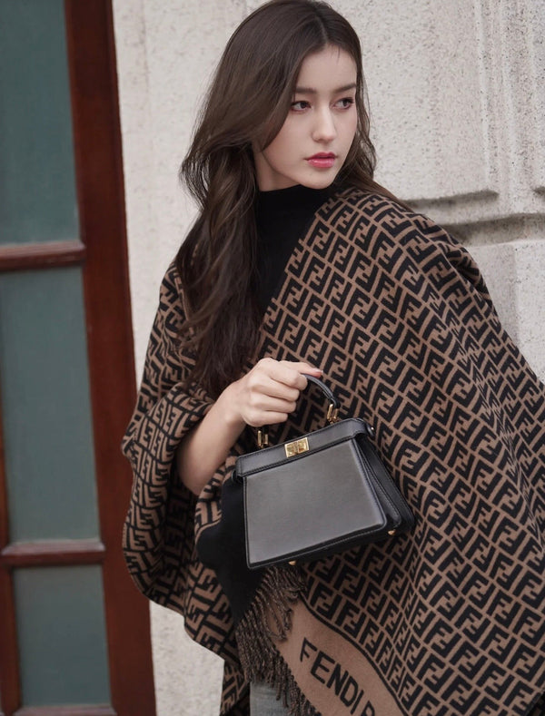 FF 140CM Two-tone Brown Black Wool 103678