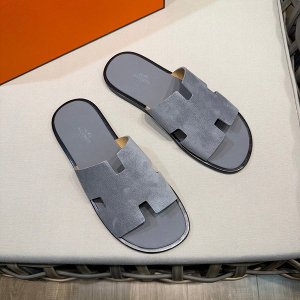 HM Men's Izmir Slide Grey Suede 540350