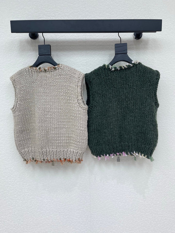 CC 26s Vest Cable Knit Cashmere 430452